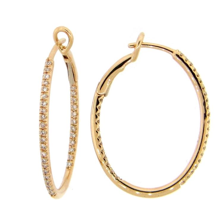 Yellow Gold Hoops