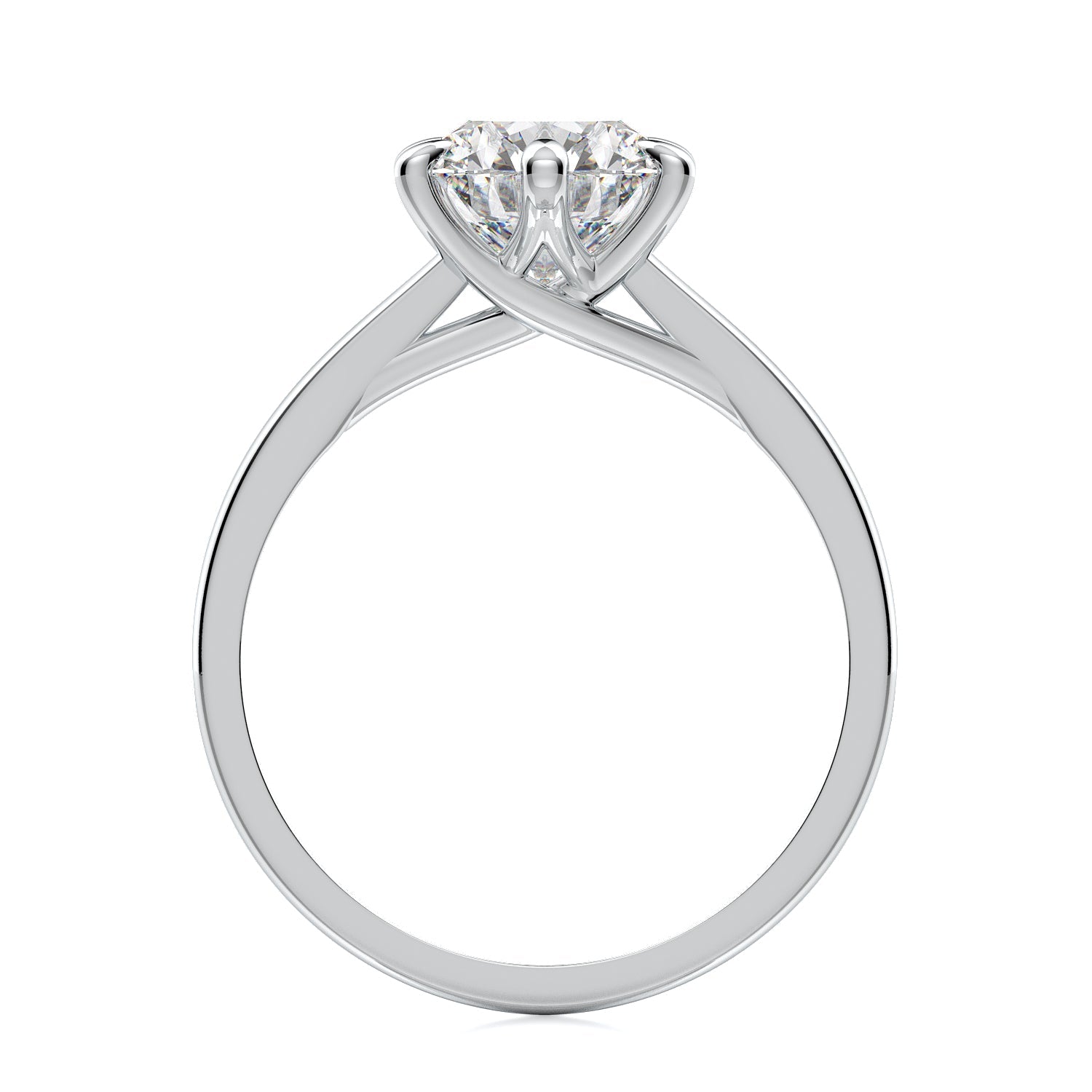 Vada Engagement Ring - Diamond Solitaire - White Gold