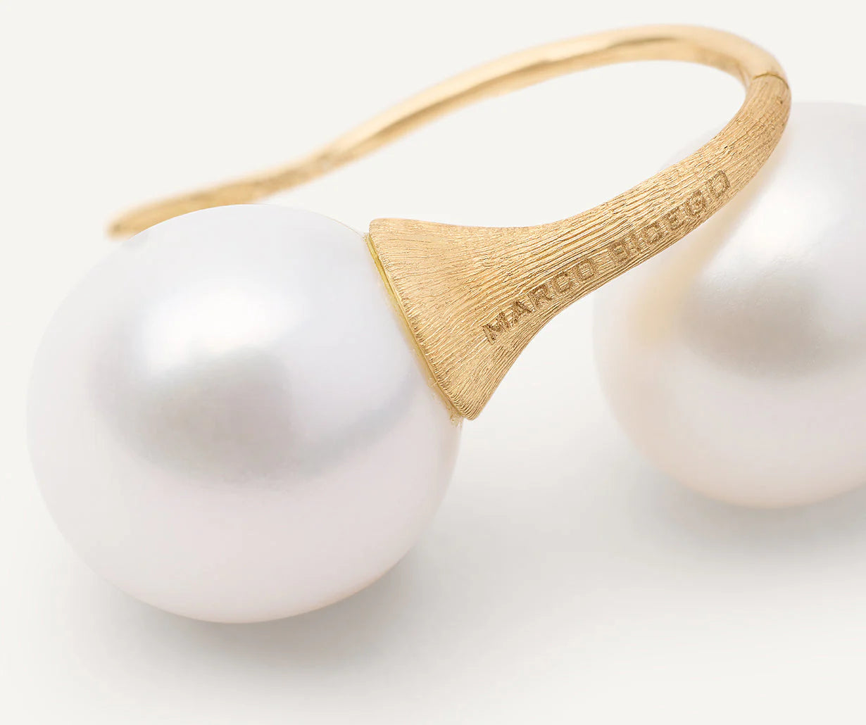 Marco Bicego Africa 18K Brushed Gold Pearl Drops