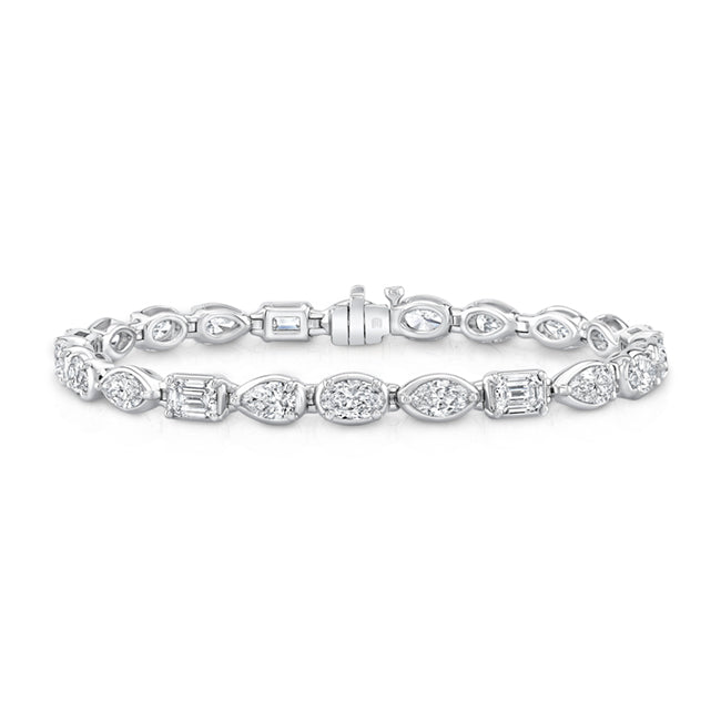Mixed Cut Diamond Bracelet
