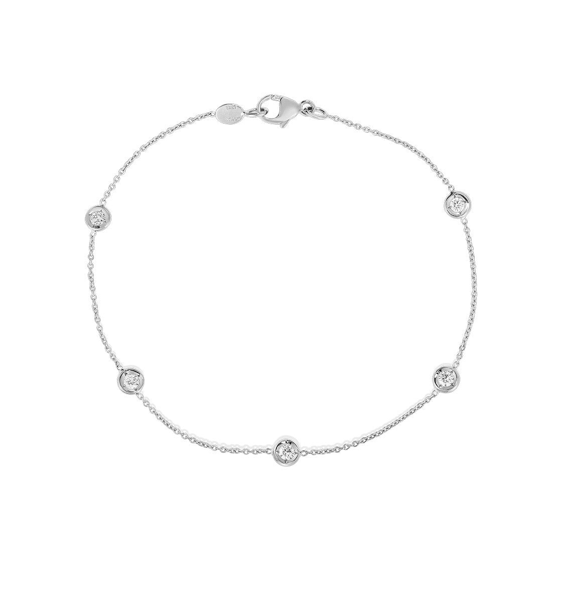 5 Station Diamond Bracelet