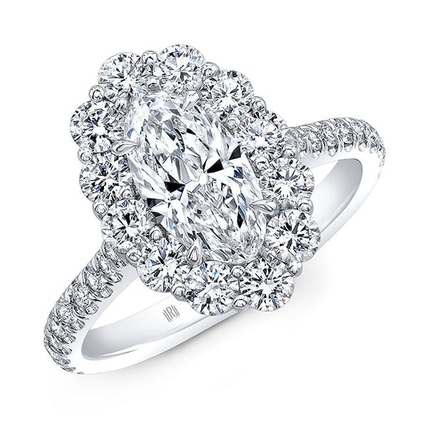 Oval-Cut Diamond Engagement Ring