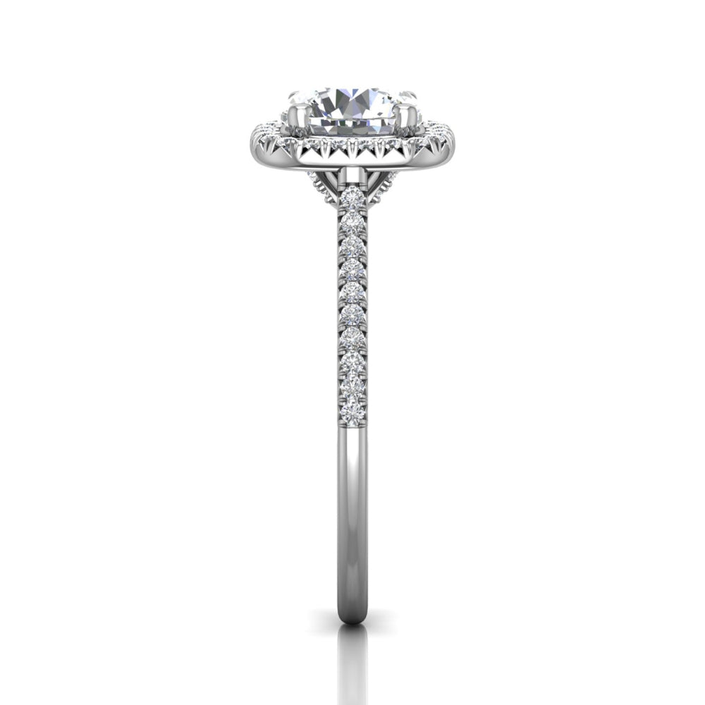 Round Brilliant Halo Engagement Ring