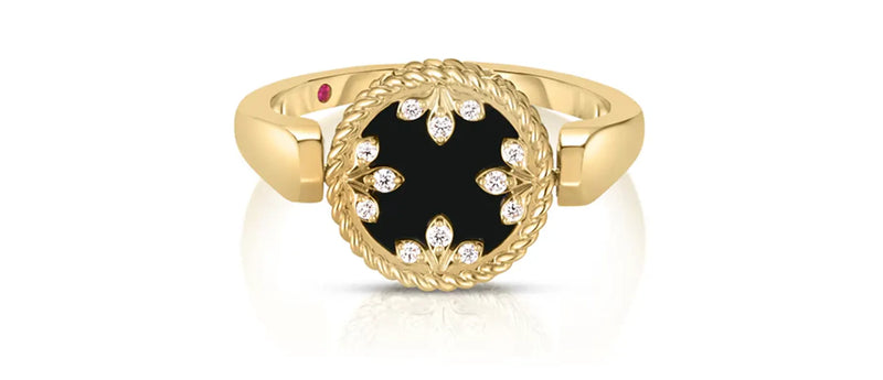 Roberto Coin Venetian Black Jade Ring