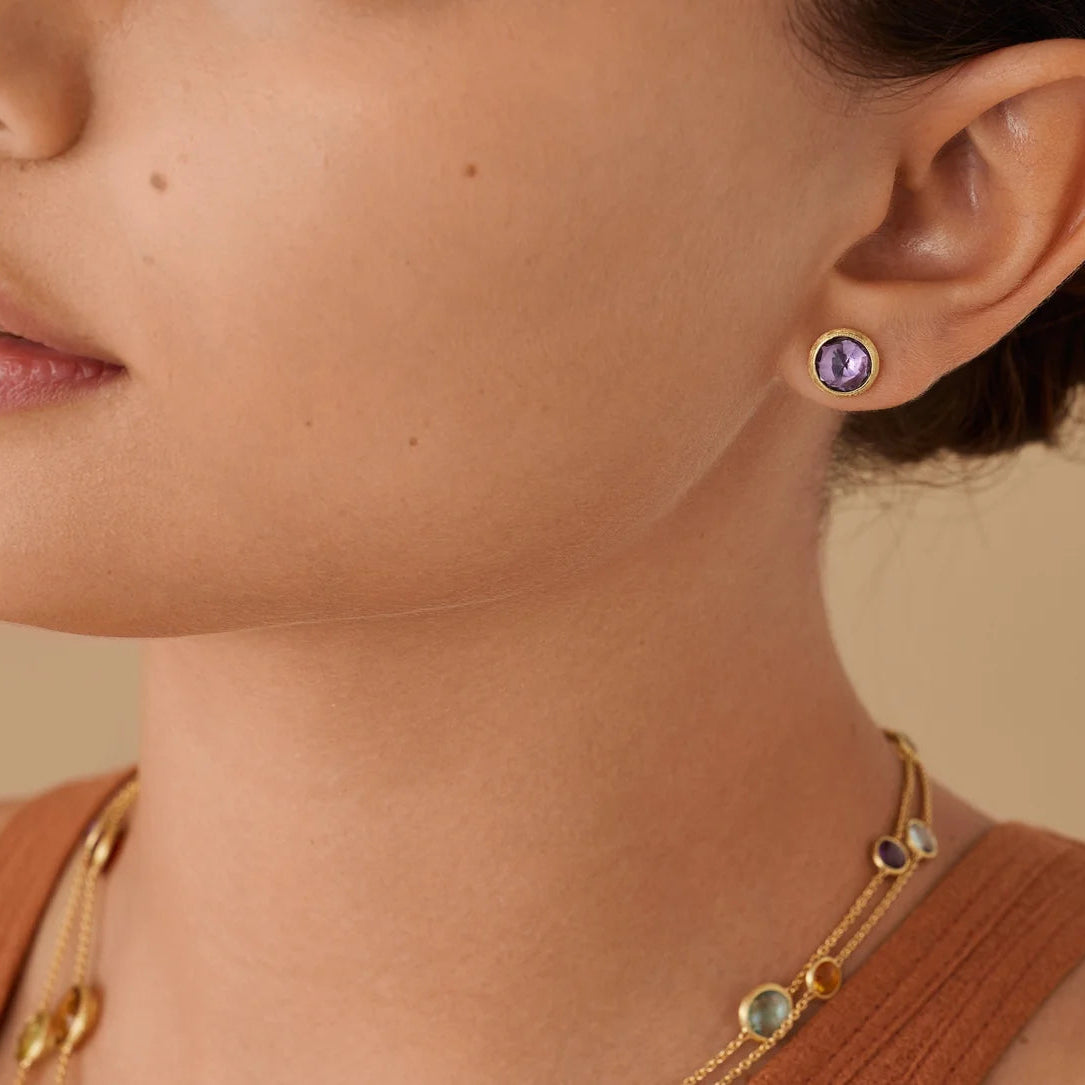 Jaipur Color Amethyst Studs
