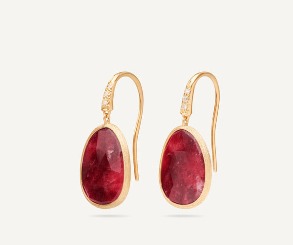 Lunaria Thulite Drop Earrings