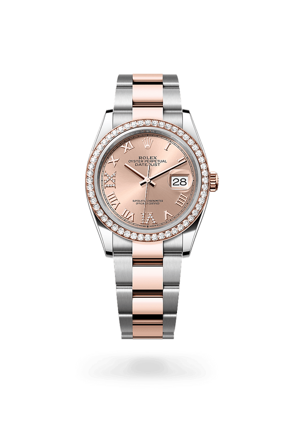 rolex Datejust in Everose Rolesor - combination of Oystersteel and Everose gold, M126281RBR-0016 - Schwanke-Kasten Jewelers