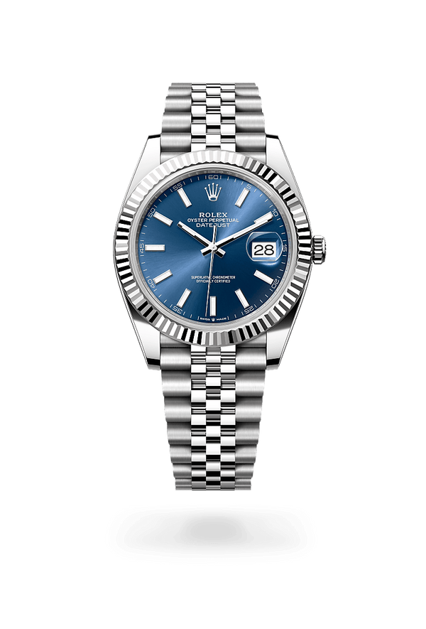 rolex Datejust in White Rolesor - combination of Oystersteel and white gold, M126334-0002 - Schwanke-Kasten Jewelers