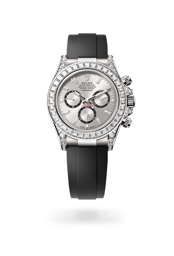 rolex Cosmograph Daytona in 18 kt white gold with lugs set with diamonds, M126539TBR-0002 - Schwanke-Kasten Jewelers