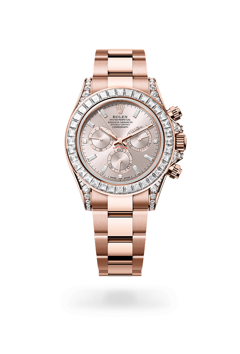 rolex Cosmograph Daytona in 18 kt Everose gold with lugs set with diamonds,  - Schwanke-Kasten Jewelers