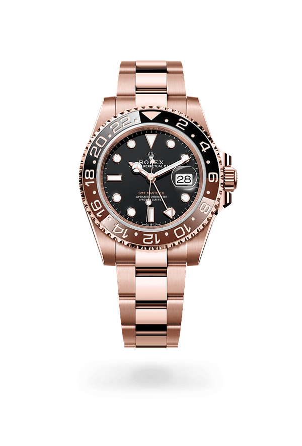 rolex GMT-Master II in 18 kt Everose gold, M126715CHNR-0001 - Schwanke-Kasten Jewelers