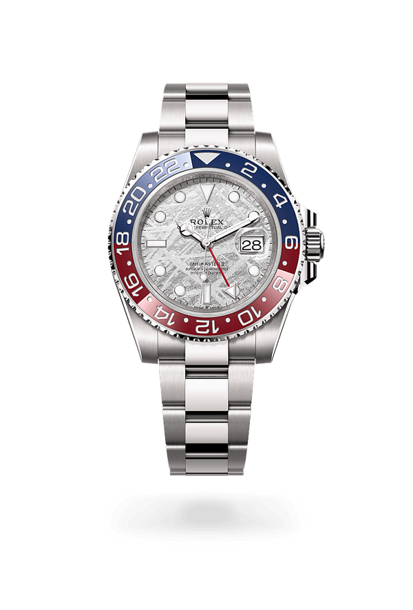 rolex GMT-Master II in 18 kt white gold, M126719BLRO-0002 - Schwanke-Kasten Jewelers