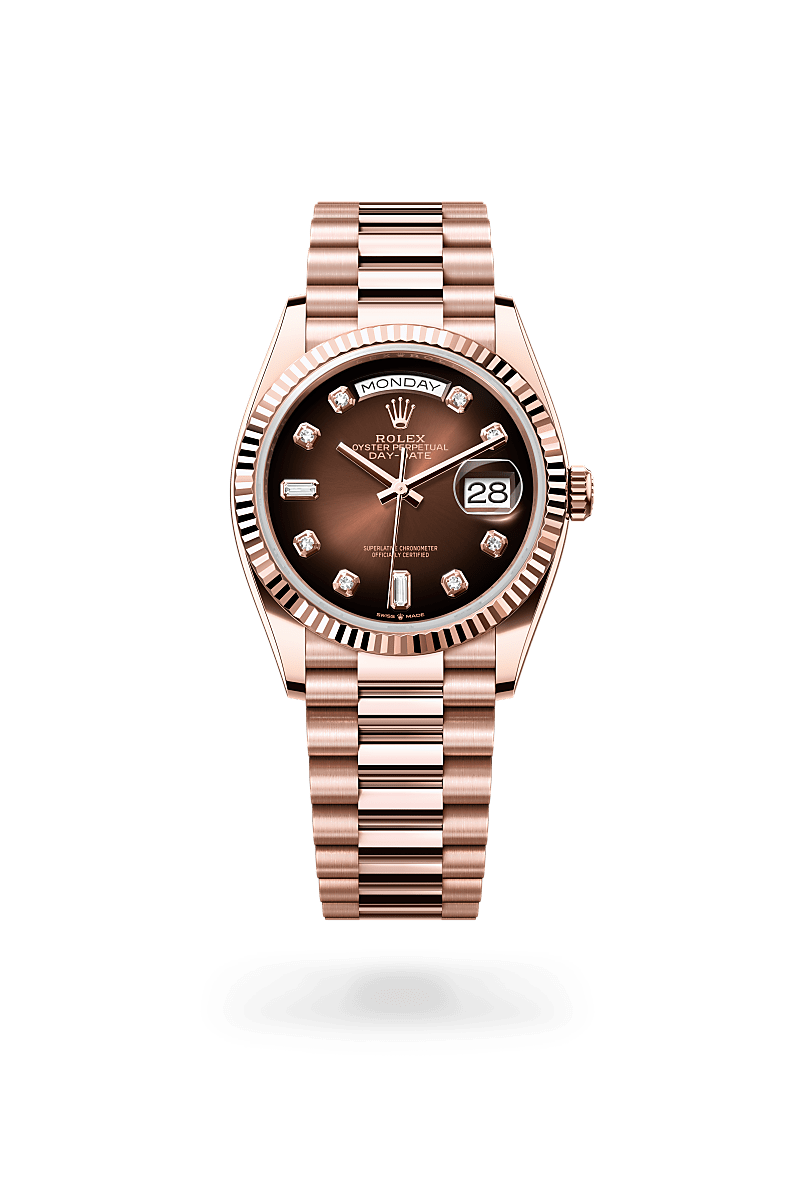 rolex Day-Date in 18 kt Everose gold,  - Schwanke-Kasten Jewelers