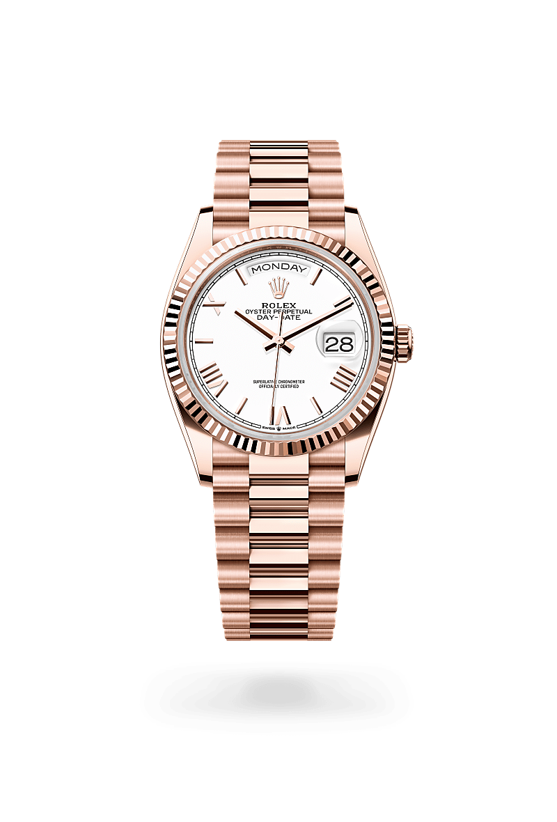 rolex Day-Date in 18 kt Everose gold,  - Schwanke-Kasten Jewelers