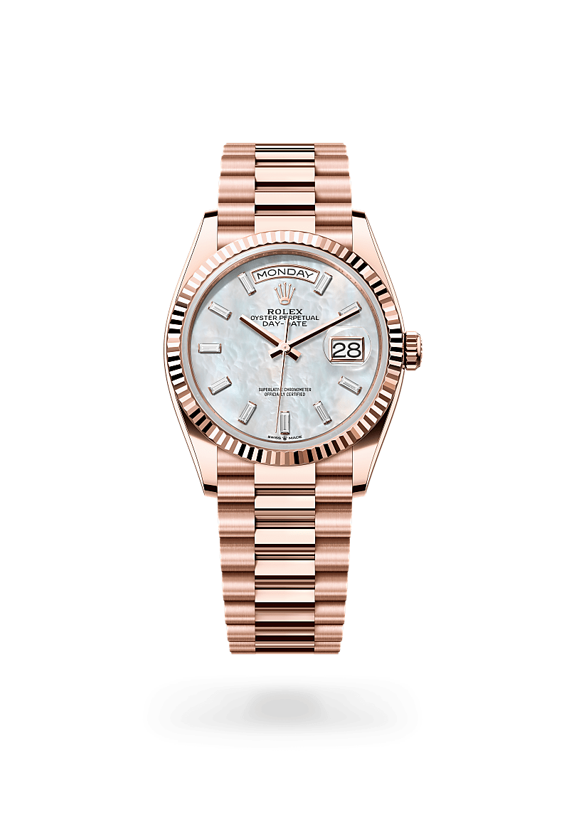 rolex Day-Date in 18 kt Everose gold,  - Schwanke-Kasten Jewelers