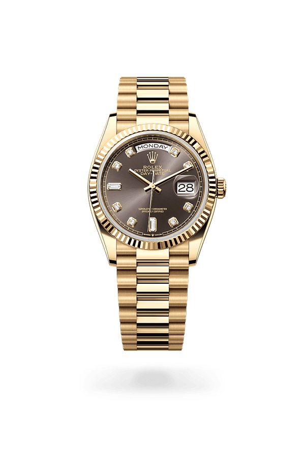 rolex Day-Date in 18 kt yellow gold, M128238-0022 - Schwanke-Kasten Jewelers