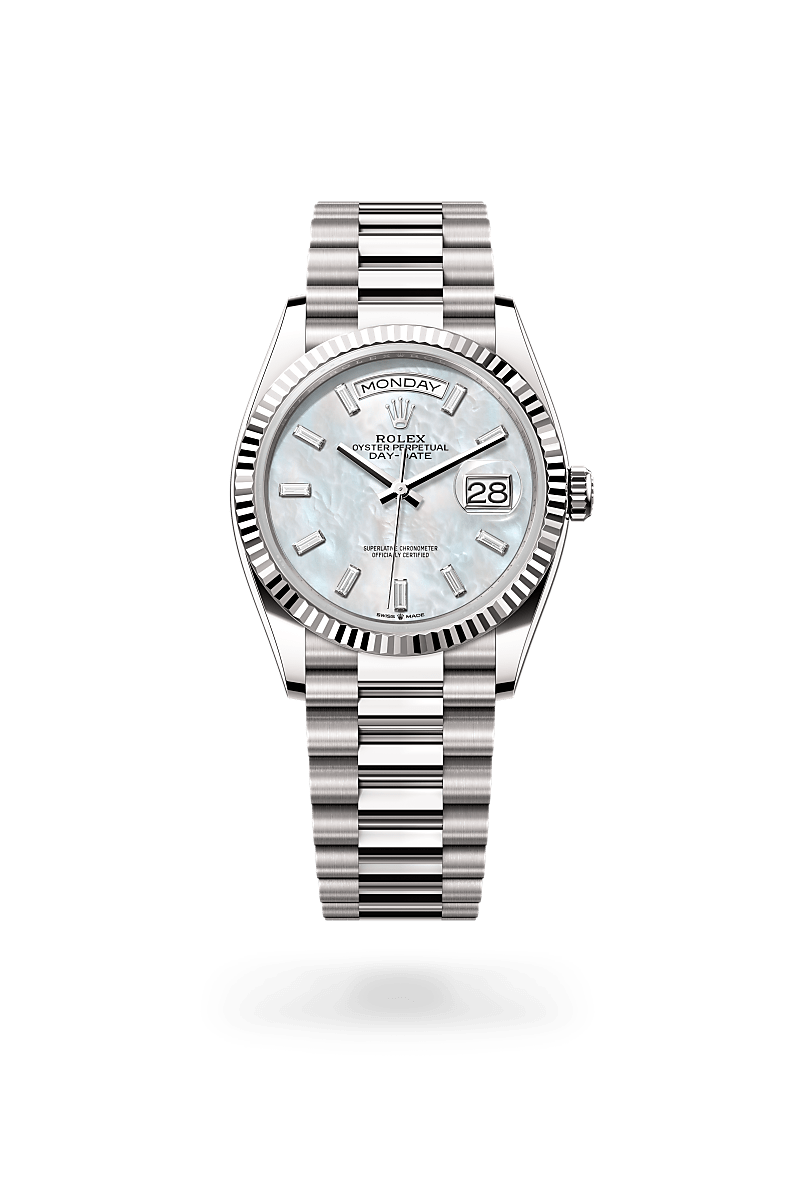 rolex Day-Date in 18 kt white gold,  - Schwanke-Kasten Jewelers