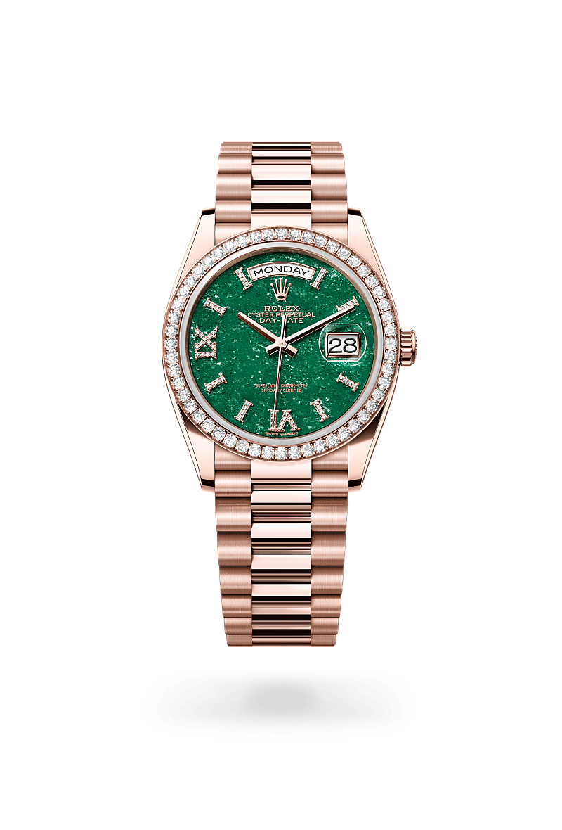 rolex Day-Date in 18 kt Everose gold,  - Schwanke-Kasten Jewelers