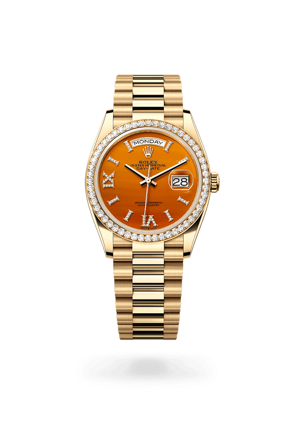 rolex Day-Date in 18 kt yellow gold, M128348RBR-0049 - Schwanke-Kasten Jewelers