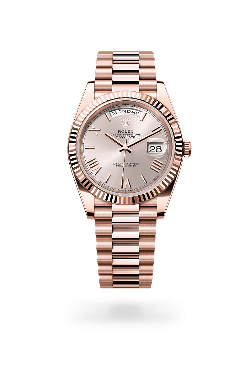 rolex Day-Date in 18 kt Everose gold,  - Schwanke-Kasten Jewelers