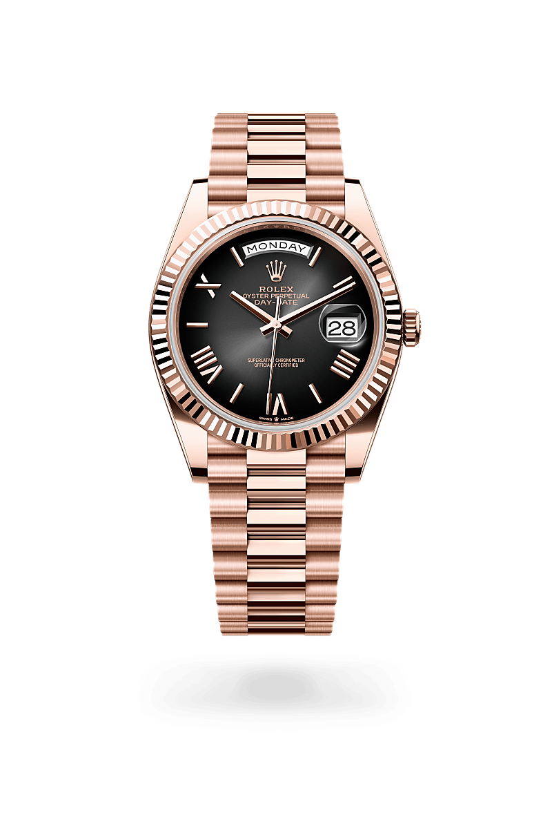 rolex Day-Date in 18 kt Everose gold,  - Schwanke-Kasten Jewelers