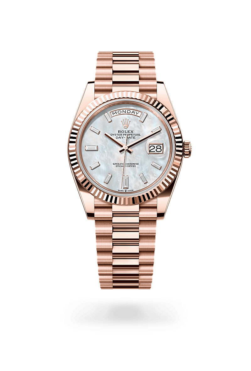 rolex Day-Date in 18 kt Everose gold,  - Schwanke-Kasten Jewelers