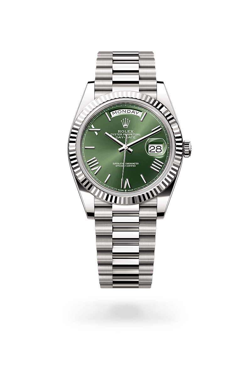 rolex Day-Date in 18 kt white gold,  - Schwanke-Kasten Jewelers