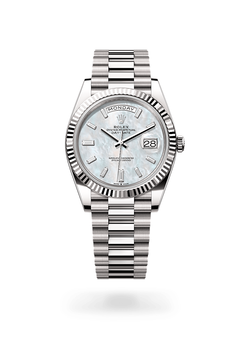 rolex Day-Date in 18 kt white gold,  - Schwanke-Kasten Jewelers