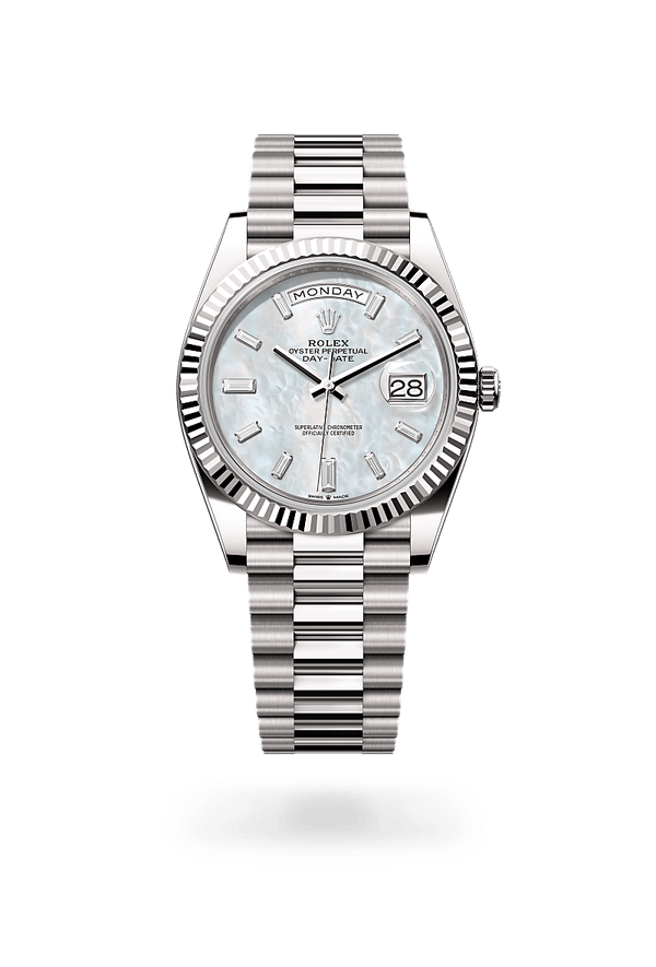 rolex Day-Date in 18 kt white gold, M228239-0078 - Schwanke-Kasten Jewelers