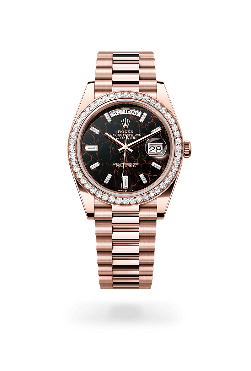 rolex Day-Date in 18 kt Everose gold,  - Schwanke-Kasten Jewelers