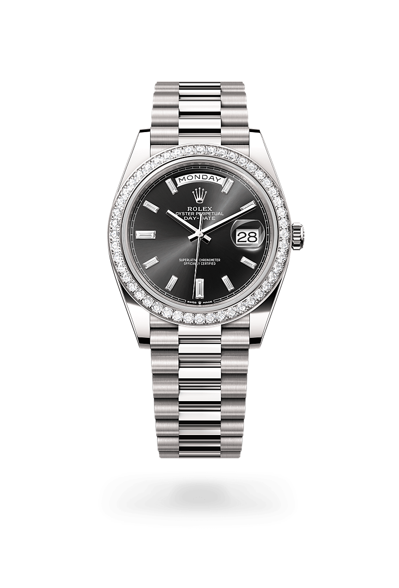 rolex Day-Date in 18 kt white gold,  - Schwanke-Kasten Jewelers