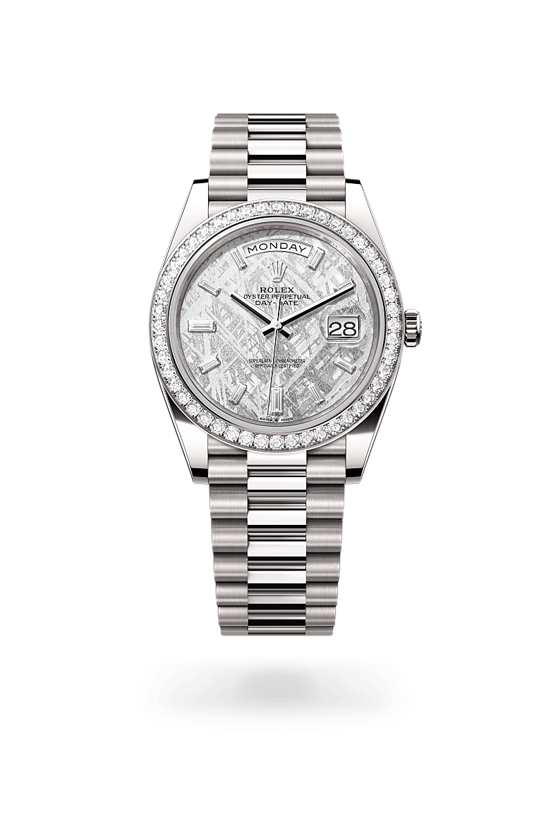 rolex Day-Date in 18 kt white gold,  - Schwanke-Kasten Jewelers