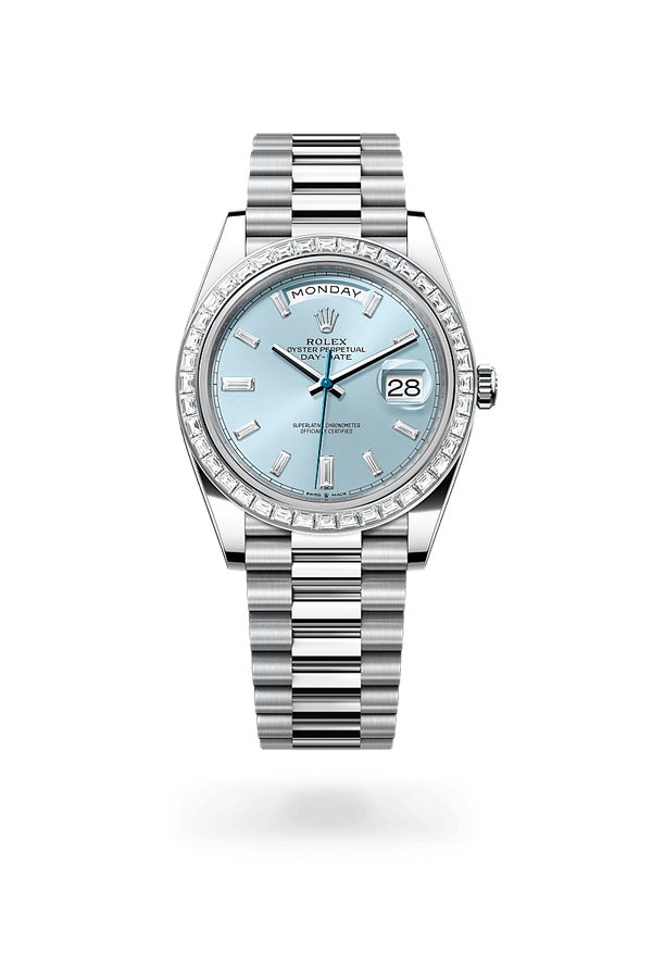 rolex Day-Date in Platinum, M228396TBR-0002 - Schwanke-Kasten Jewelers