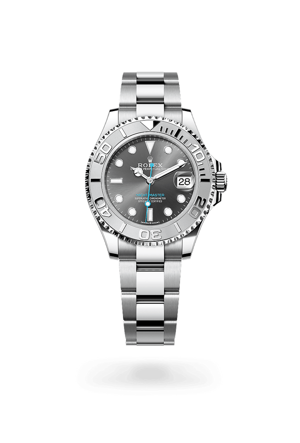 rolex Yacht-Master in Rolesium - combination of Oystersteel and platinum, M268622-0002 - Schwanke-Kasten Jewelers