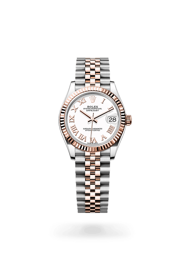 rolex Datejust in Everose Rolesor - combination of Oystersteel and Everose gold, M278271-0002 - Schwanke-Kasten Jewelers