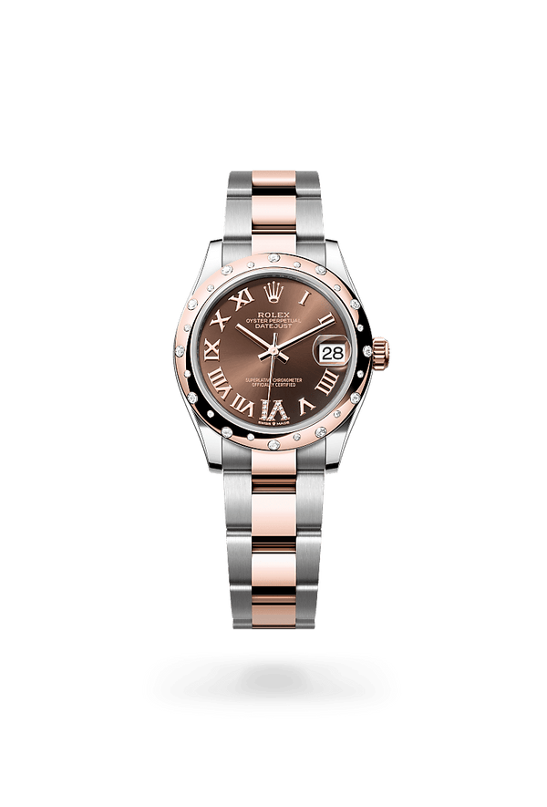 rolex Datejust in Everose Rolesor - combination of Oystersteel and Everose gold, M278341RBR-0003 - Schwanke-Kasten Jewelers