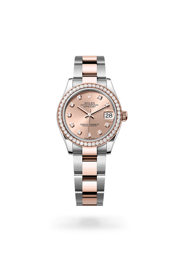 rolex Datejust in Everose Rolesor - combination of Oystersteel and Everose gold, M278381RBR-0023 - Schwanke-Kasten Jewelers