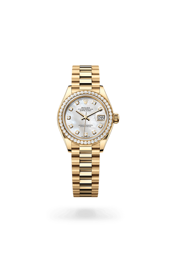 rolex Lady-Datejust in 18 kt yellow gold, M279138RBR-0015 - Schwanke-Kasten Jewelers