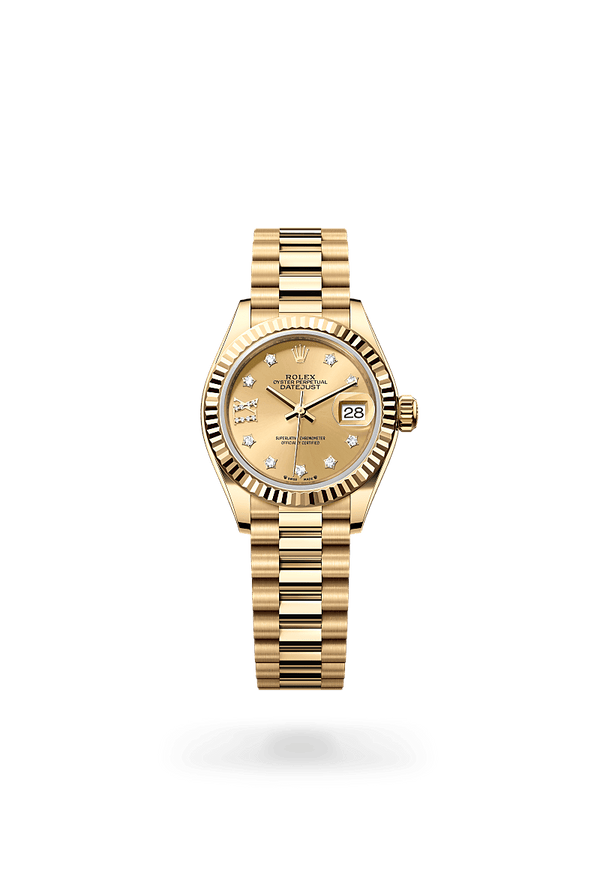 rolex Lady-Datejust in 18 kt yellow gold, M279178-0013 - Schwanke-Kasten Jewelers