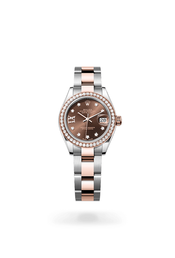 rolex Lady-Datejust in Everose Rolesor - combination of Oystersteel and Everose gold, M279381RBR-0004 - Schwanke-Kasten Jewelers