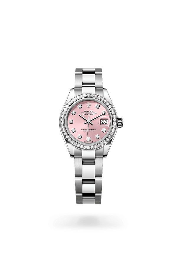 rolex Lady-Datejust in White Rolesor - combination of Oystersteel and white gold, M279384RBR-0004 - Schwanke-Kasten Jewelers