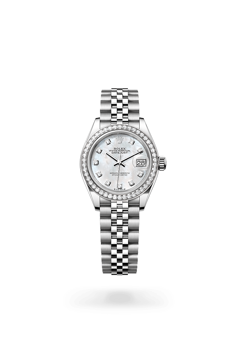 rolex Lady-Datejust in White Rolesor - combination of Oystersteel and white gold,  - Schwanke-Kasten Jewelers