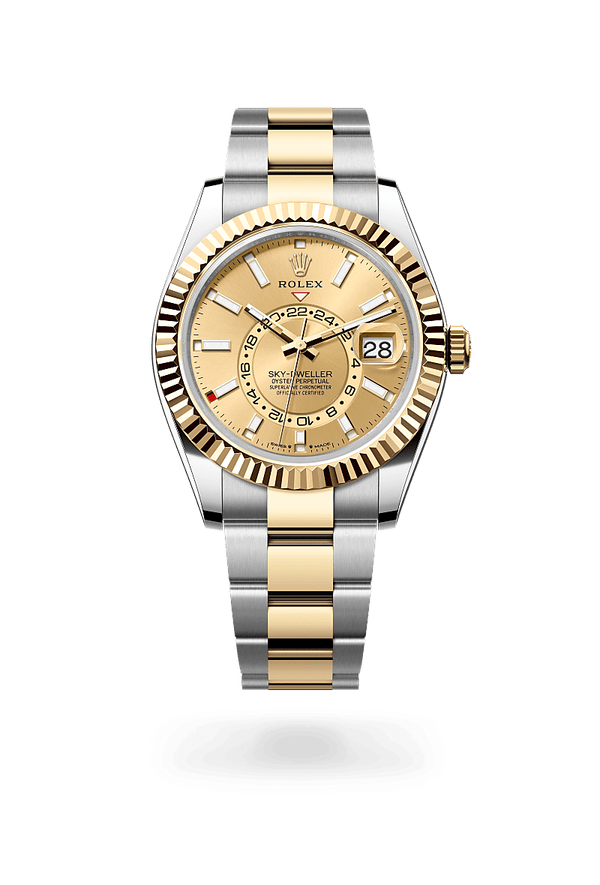 rolex Sky-Dweller in Yellow Rolesor - combination of Oystersteel and yellow gold, M336933-0001 - Schwanke-Kasten Jewelers