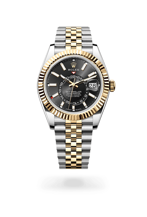 rolex Sky-Dweller in Yellow Rolesor - combination of Oystersteel and yellow gold, M336933-0004 - Schwanke-Kasten Jewelers