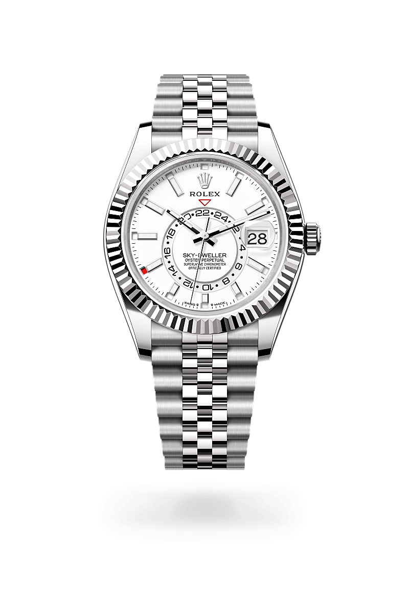 rolex Sky-Dweller in White Rolesor - combination of Oystersteel and white gold,  - Schwanke-Kasten Jewelers