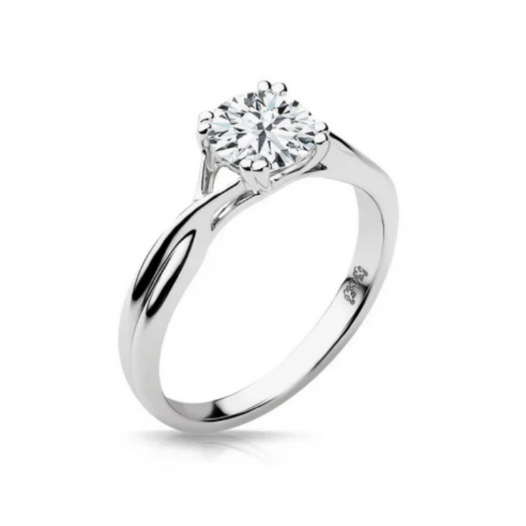 Madison Diamond Solitare Engagement Ring - Naledi