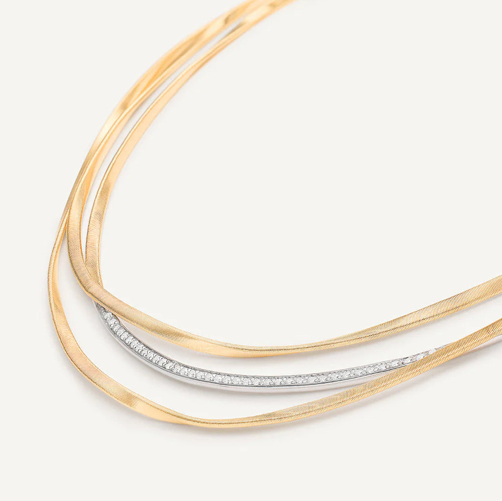 Marco Bicego Marrakech 18ky 3-Row Collar