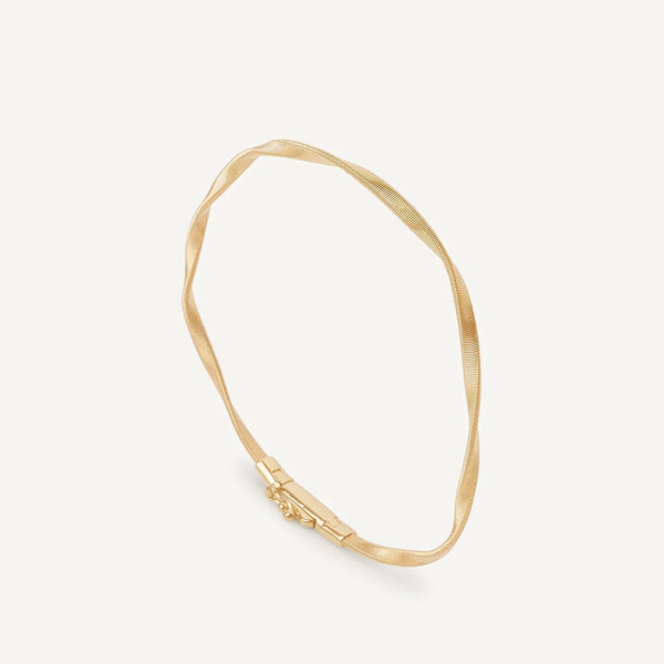 Marco Bicego Marrakech Twisted 18ky Gold Bracelet available at Schwanke-Kasten Jewelers in Milwaukee, Wisconsin.