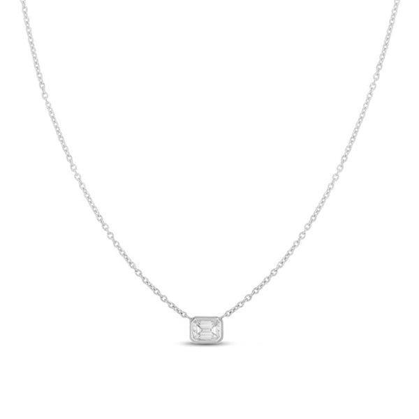 emerald cut diamond neck