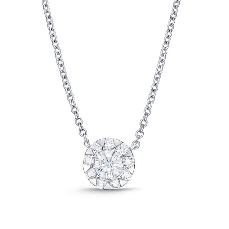 Diamond Bouquet Pendant Necklace